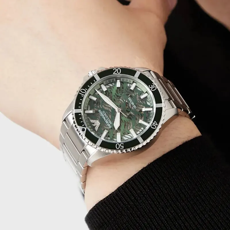 Emporio Armani Automatic Green Dial Men’s Watch | AR60061